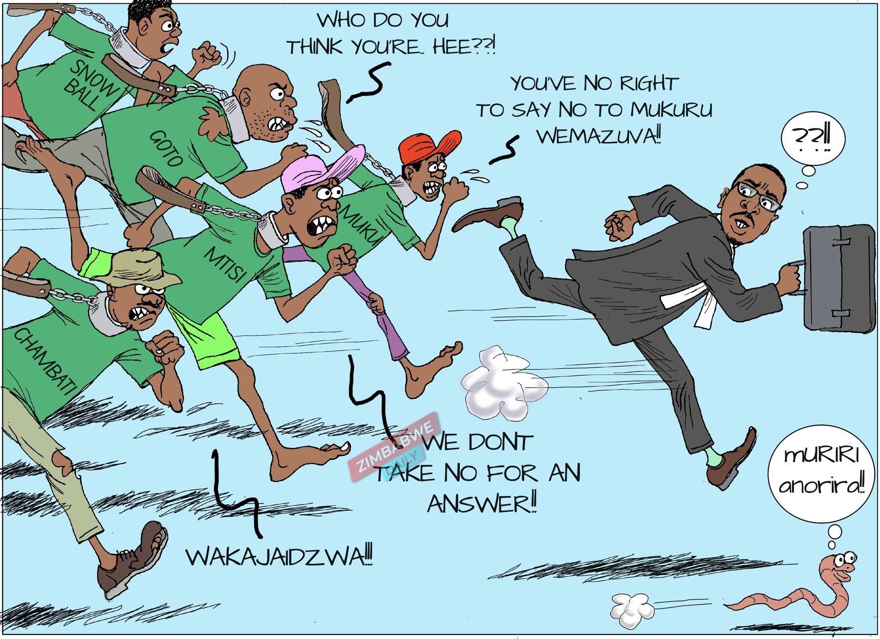 Illustration showing legal confrontation over constitutional rights