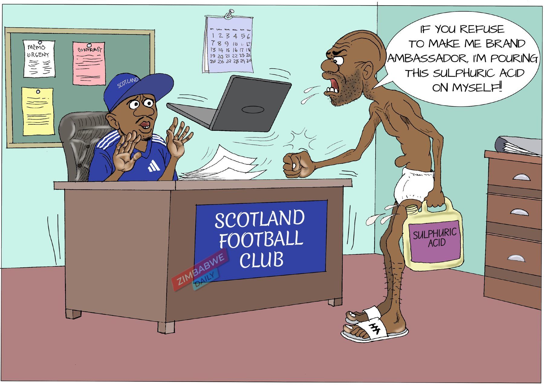 Illustration depicting football club celebrity endorsement